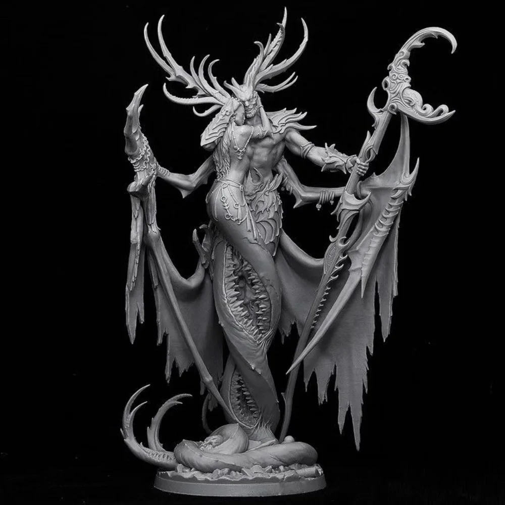 Desire Master Twins Resin Model Fantasy Theme Mini Figurines DIY Coloring Self-assembly Miniatures Decoration Crafts