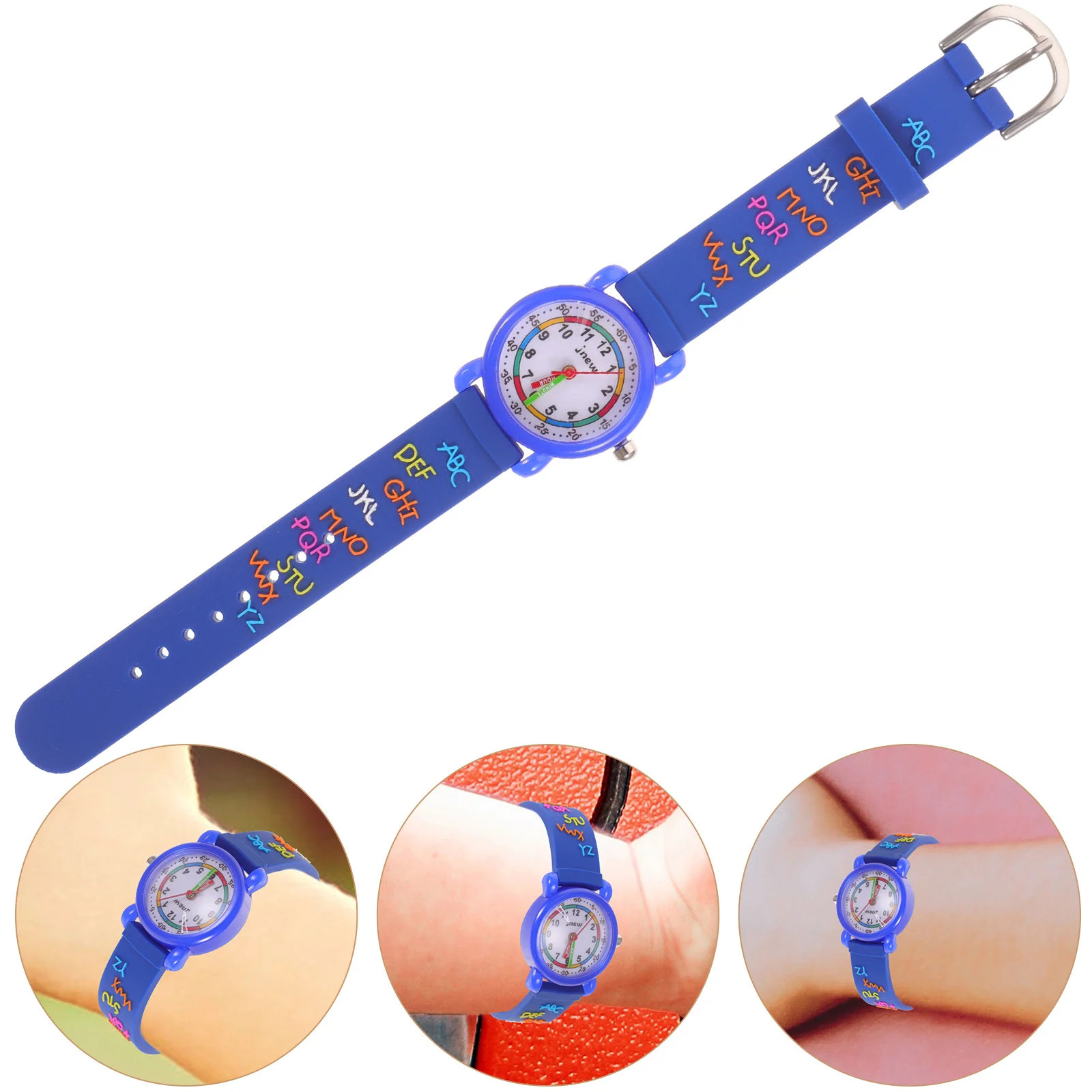 Cute Watch 3D Cartoon Alloy Strap Lightweight Wristwatch for Students Fun Time Learning Decorative