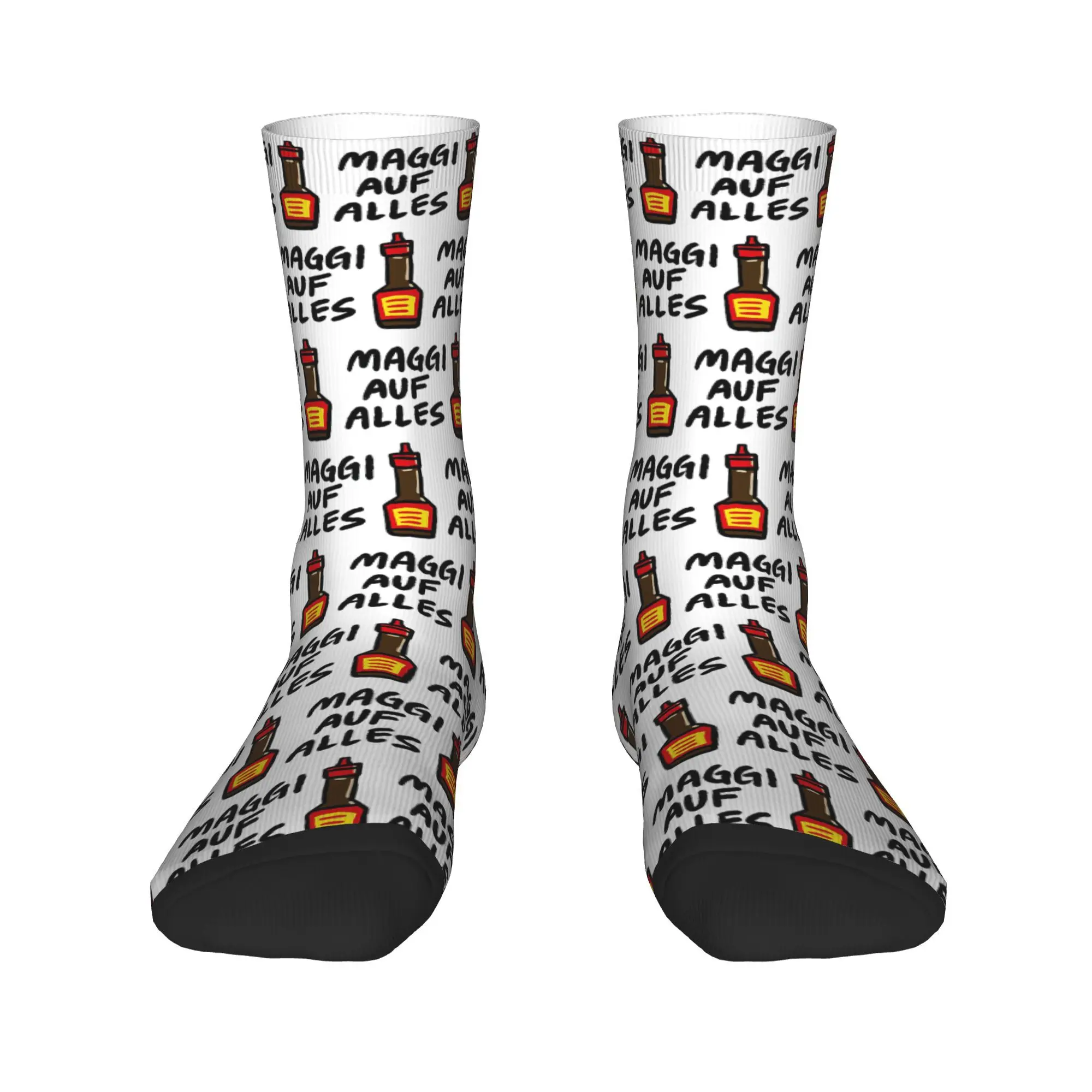 جوارب Maggi Auf Alles (الألمانية الألمانية) جوارب Harajuku فائقة النعومة طوال الموسم جوارب طويلة إكسسوارات لهدايا الرجل والمرأة
