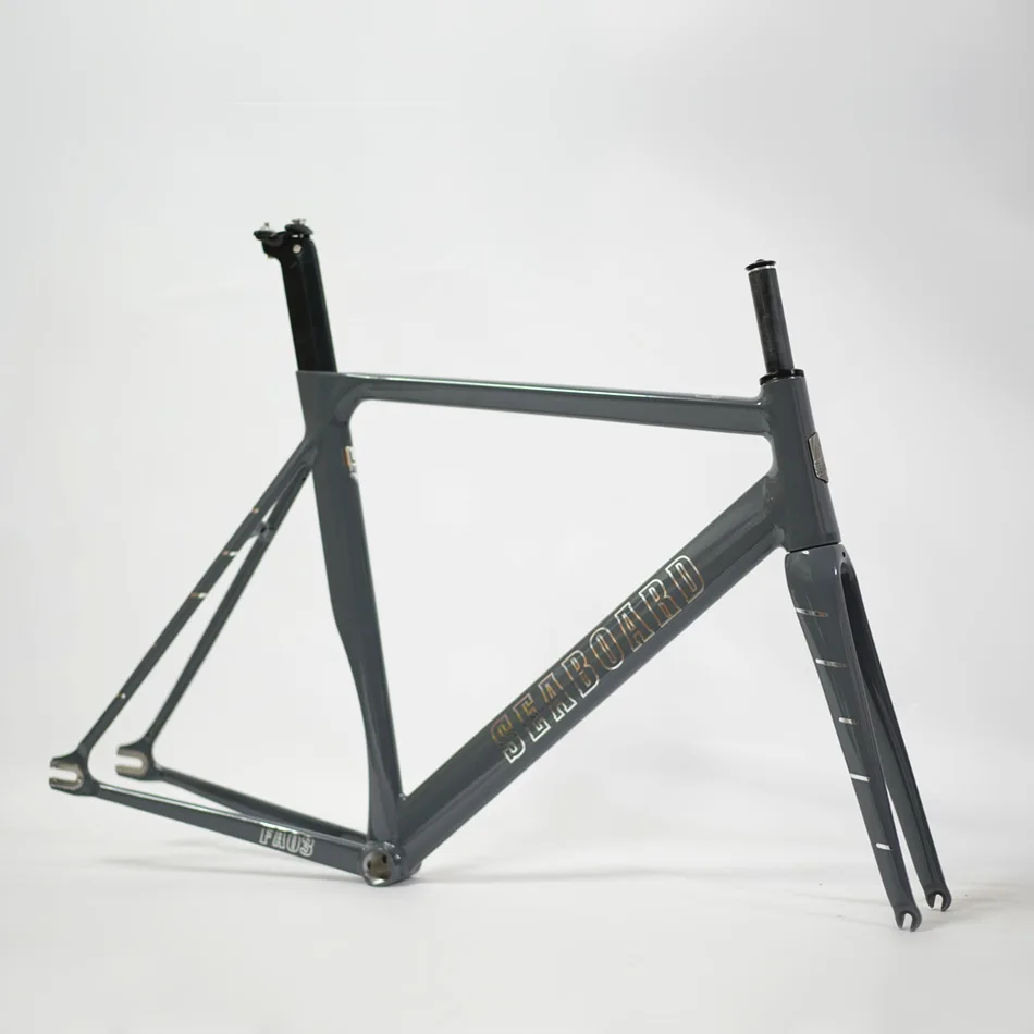 Last 3 pcs SEABOARD FA03 Fixed Gear Bicycle Frameset Carbon Fork 700C Single Speed Track Bike Aluminum Alloy Frame 55/58CM