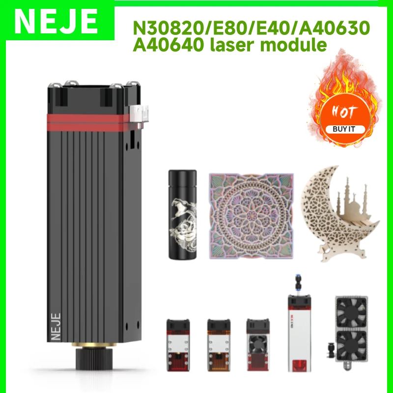 

20-120W laser module N30820/E80/E40/A40630/A40640 high precision CNC blue light DIY лазер cnc router accessories woodworking