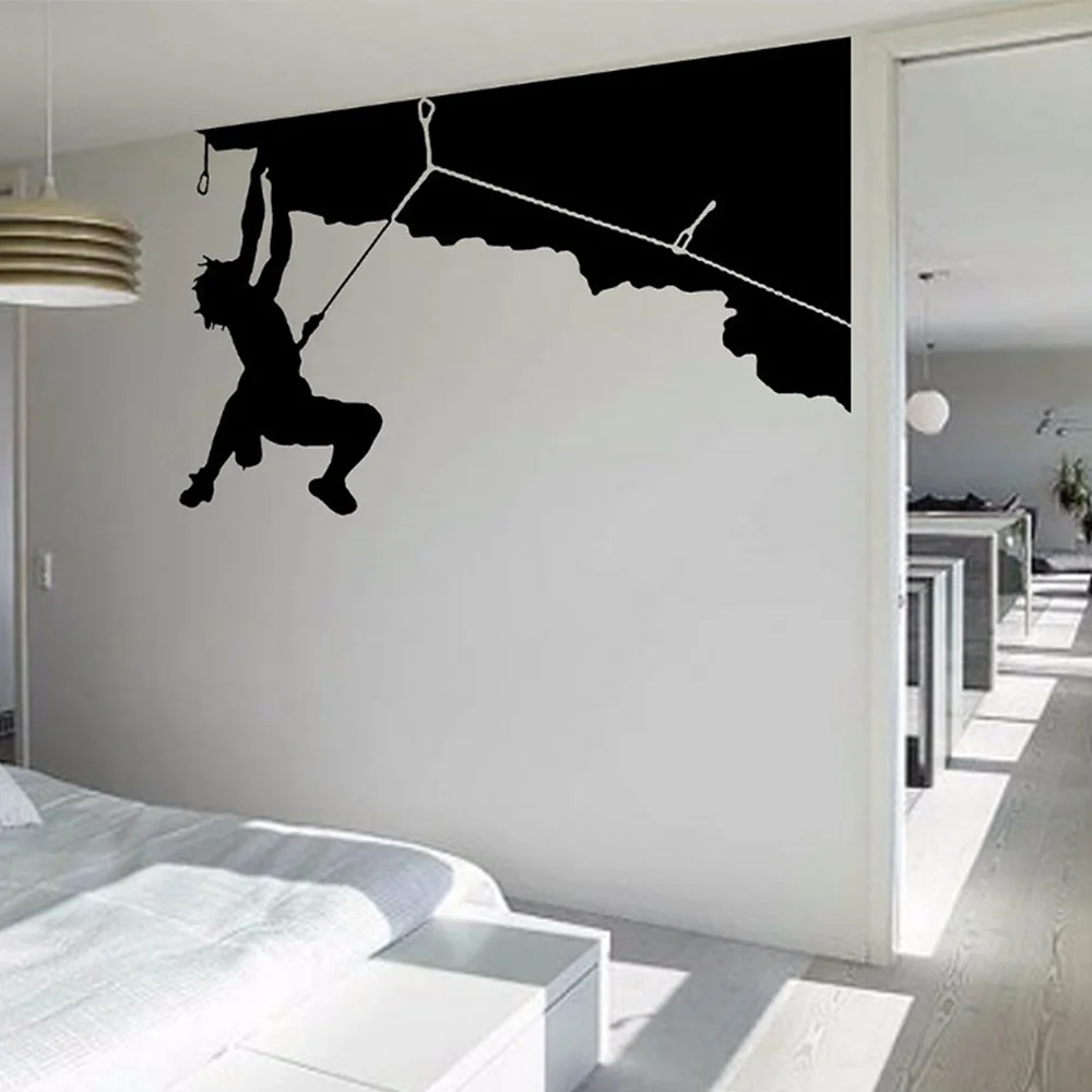 

Rock Climbing Design Sports Series Vinyl Removable Wall Sticker Home Shop Decoration Wall Stickers Wall Decals 5 Sizes