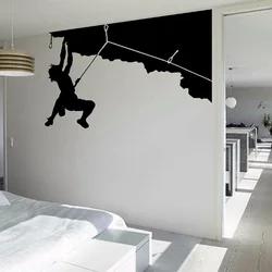 Rock Climbing Design Sports Series Vinyl Removable Wall Sticker Home Shop Decoration Wall Stickers Wall Decals 5 Sizes