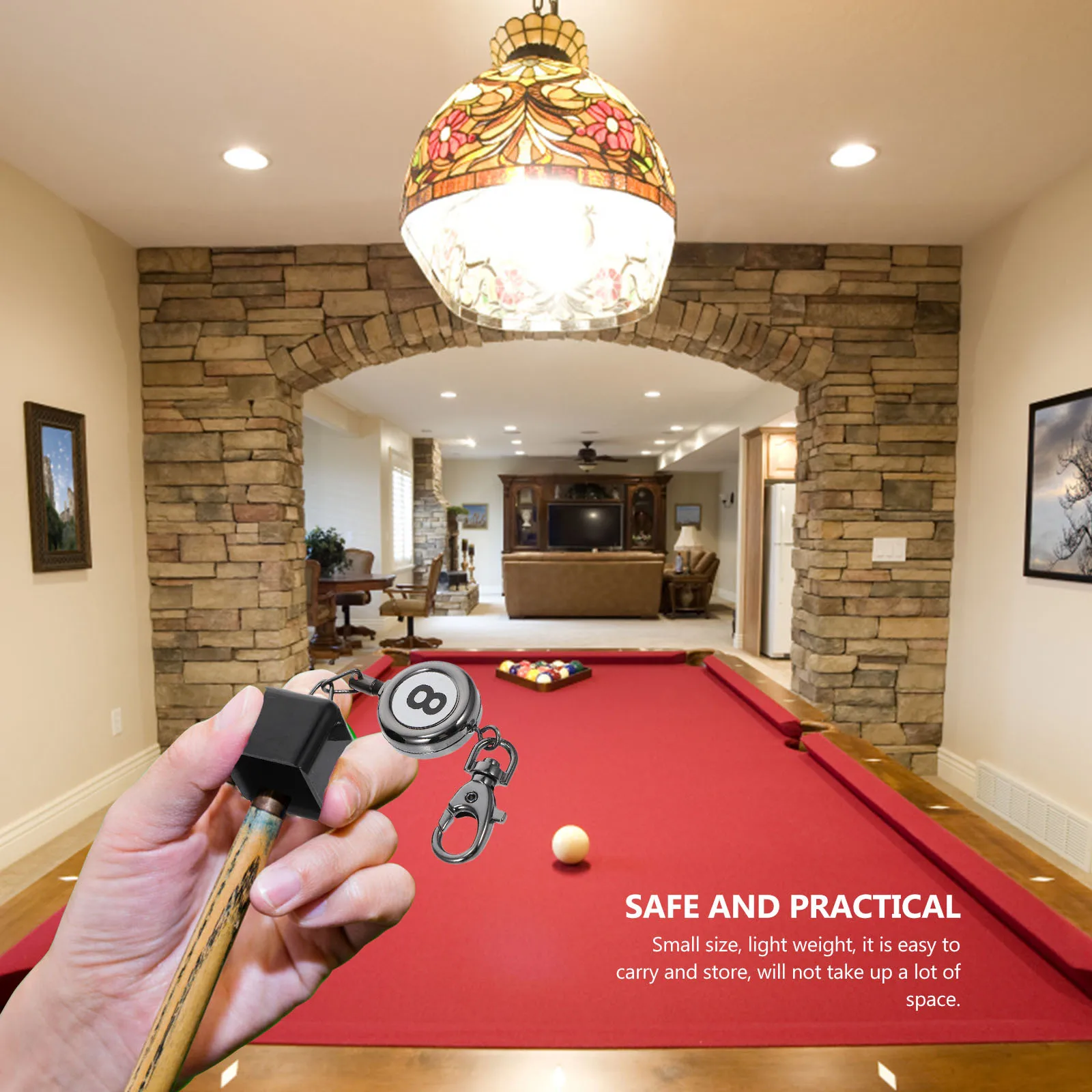 Suporte de giz de piscina portátil design retrátil leve e durável para uso profissional de bilhar suporte de giz de piscina