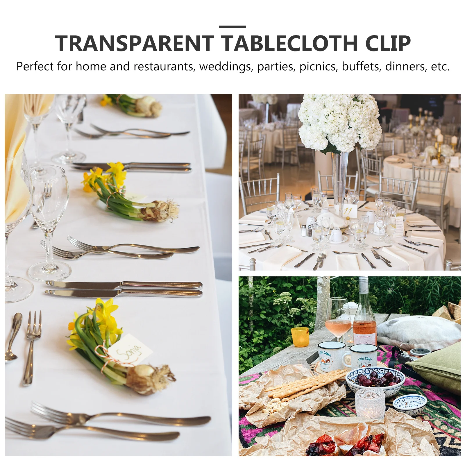 

10 шт., зажимы для скатерти, пластиковые водонепроницаемые ветрозащитные крепежные инструменты для наружного использования в помещении, держатель для крышки стола, зажим