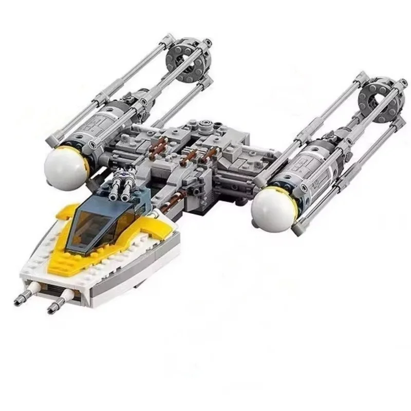 Droid Gunship Y-wing Starfighter Building Blocks Set Space Wars Compatible 75325 Fighter Blocks Set Toys For Kid Birthday Gifts