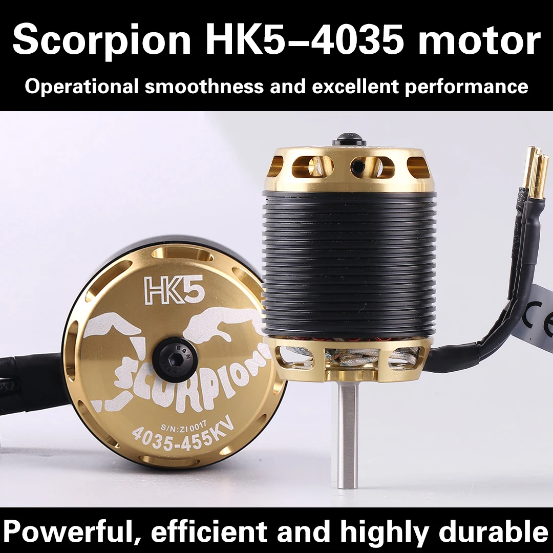 Scorpion HK5-4035-395/455/535/595KV Aero Model Helicopter Motor