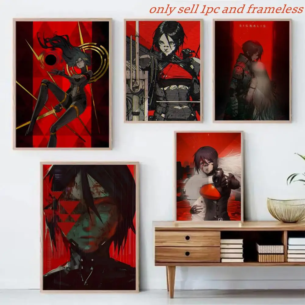 Video Game S-Signalis Painting Calligraphy Canvas Mural For Interior Walls Crease-Free Beautiful For Living Room Bedroom