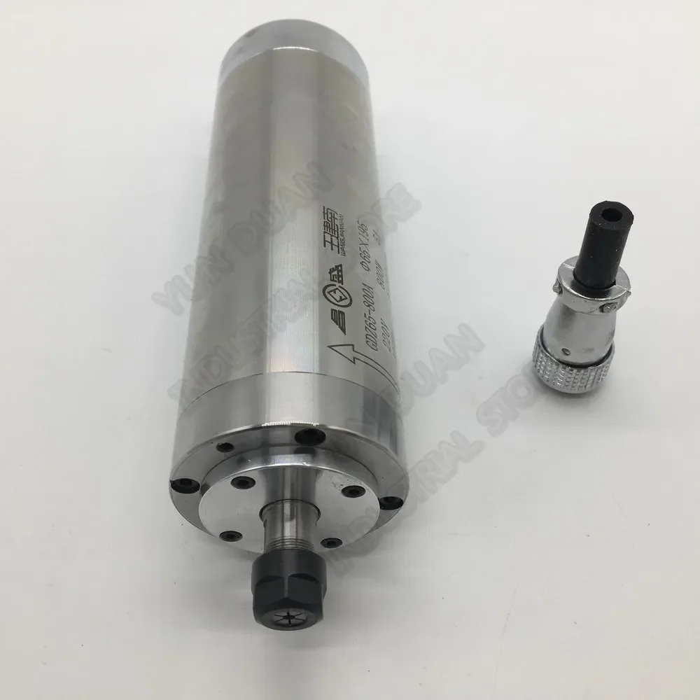 Changsheng 0.8KW 800W 24000RPM 65MM ER11 4 Bearings Water Cooled Spindle Motor 3PH 220V AC Engraving Carving Router Woodworking