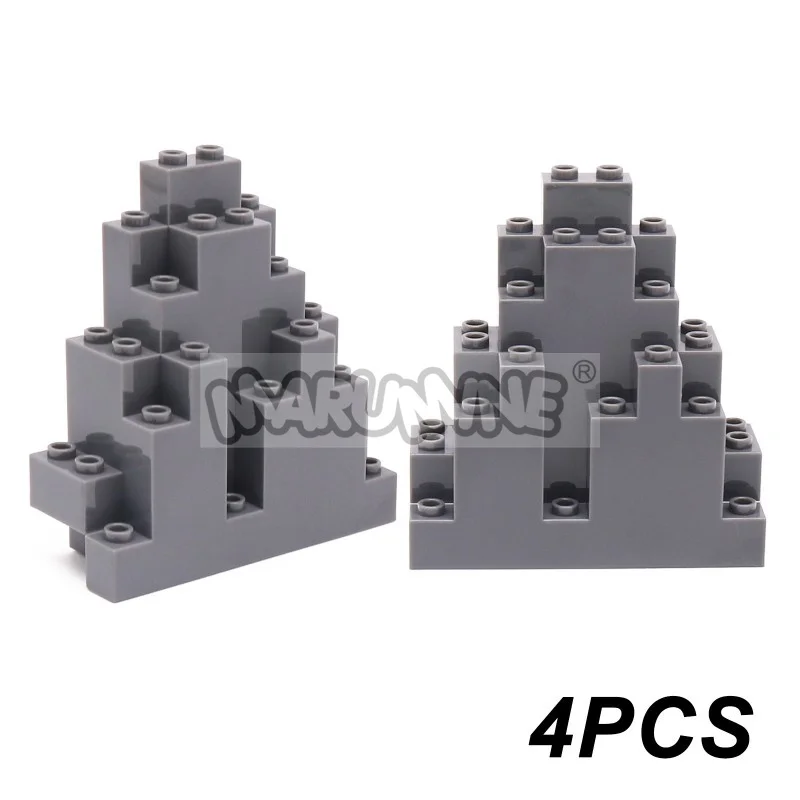 MARUMINE MOC Blöcke Bergsteinstein Dschungelgarten Bausteine DIY Teile Zubehör Kompatibel mit 6083 47847 6082 23996