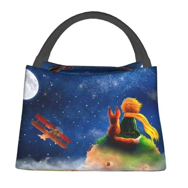 The Little Prince Insulated Lunch Bag for Work Office Le Petit Prince Portable Cooler Thermal Bento Box Women