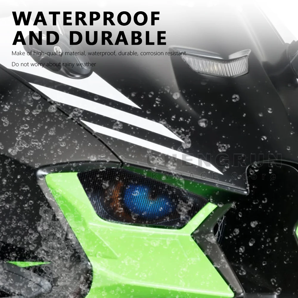 Headlight Sticker Waterproof Motorcycle Decals for Kawasaki ZX10R Ninja ZX 10R ZX-10R Accessories 2021-2024 2023 2022 Stickers