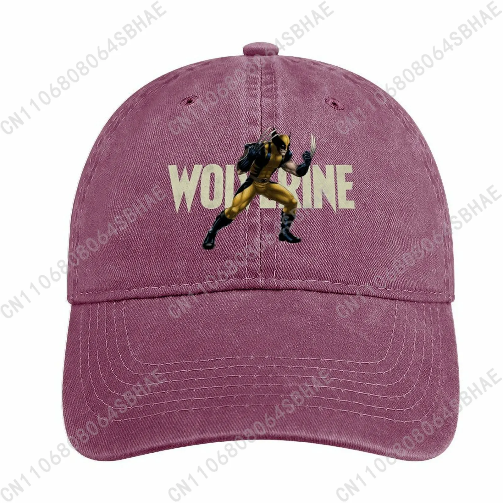 

Marvel Wolverine Washed Cotton Baseball Cap Vintage Dad Hat Men Women Retro Adjustable Denim Cap Streetwear Cosplay