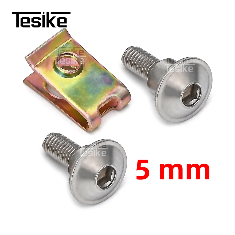 M5 Stainless Steel Screw Kit Cowling Fairing Bolt For Suzuki GSX-S750 GSX-S1000 GSR600 GSX1300R Vstrom 650 250 800 1050 DL650