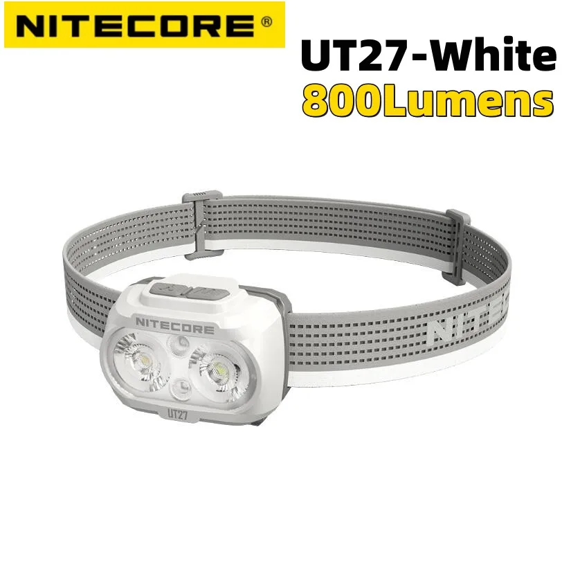 NITECORE NEW UT27 Headlamp Ultra Lightweight Triple Output Elite LIght Lamp Dual Beam LED Headlight with Rechargeable Battery