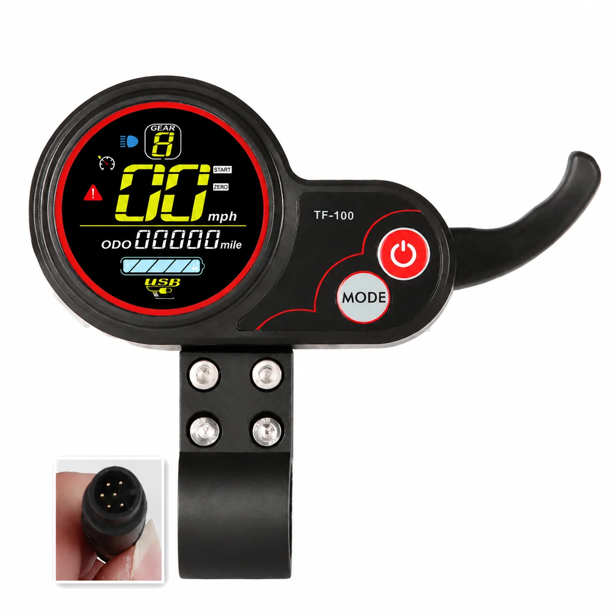 6 Pin Dashboard Controller TF-100 for Kugoo M4 Electric Scooter Instrument Display