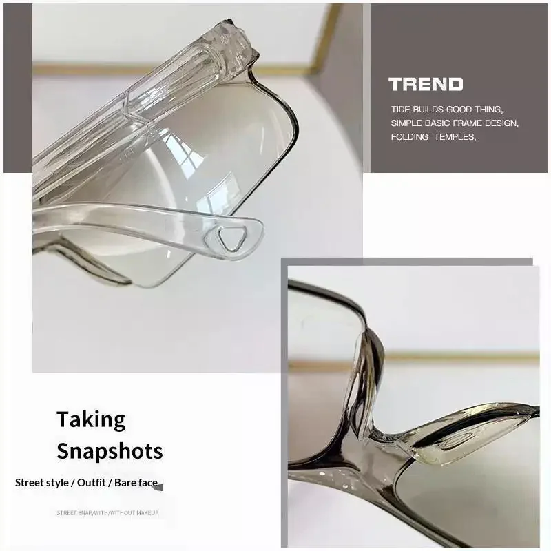 1Pcs UV400 Safety Goggles, Dustproof Anti-Fog Windproof Clear Anti-Splash Protective Glasses for Men