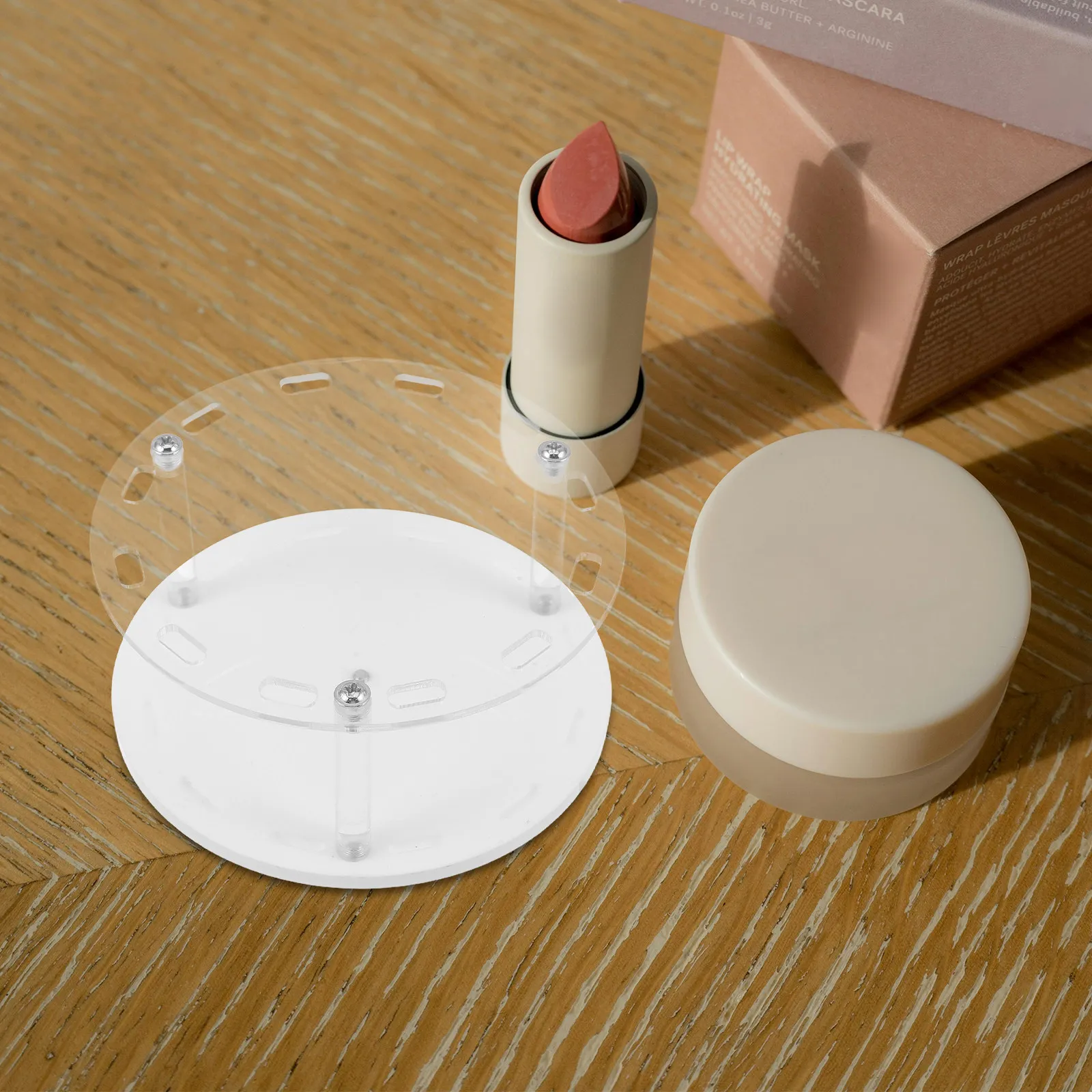 Detachable 12-Slot Lash Tweezers Organizer Round Acrylic Stand Rotating Base Eyelash Tweezer Storage Rack Salon Makeup Station