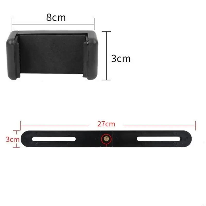 Double Device Holder For Smartphones And Tablets Lightweighted 360 Degree Adjustability For Streaming And Teaching