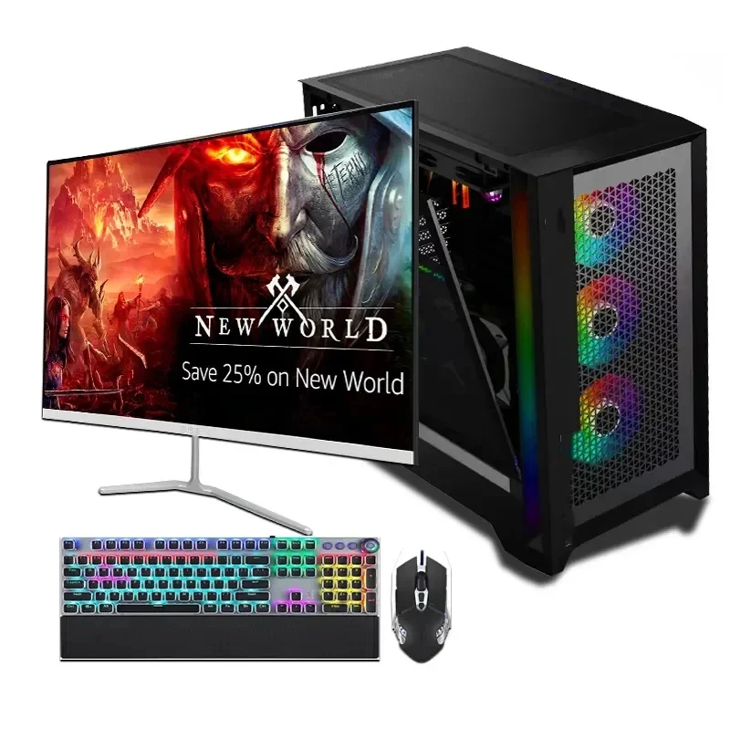 Game Desktop Host Core I3 I5 I7 CPU 8G RAM 120GB 256GB 512GB SSD  Supply PC Gaming Desktop Computer with Graphic card