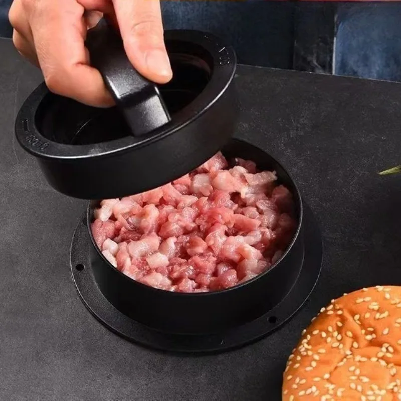 1set ABS Material Hamburger Meat Press Combination Set Practical Meat Press Hamburger Manufacturing Tool