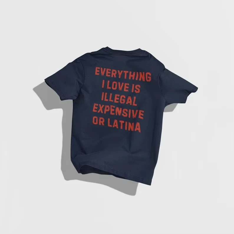 Alles, was ich liebe, ist illegal, teuer oder lateinamerikanisch. Lustiges Latino-T-Shirt. Lustiges Herren-Shirt mit sarkastischem Zitat für Männer. Lateinamerikanisches Humor-T-Shirt. – Detail 11