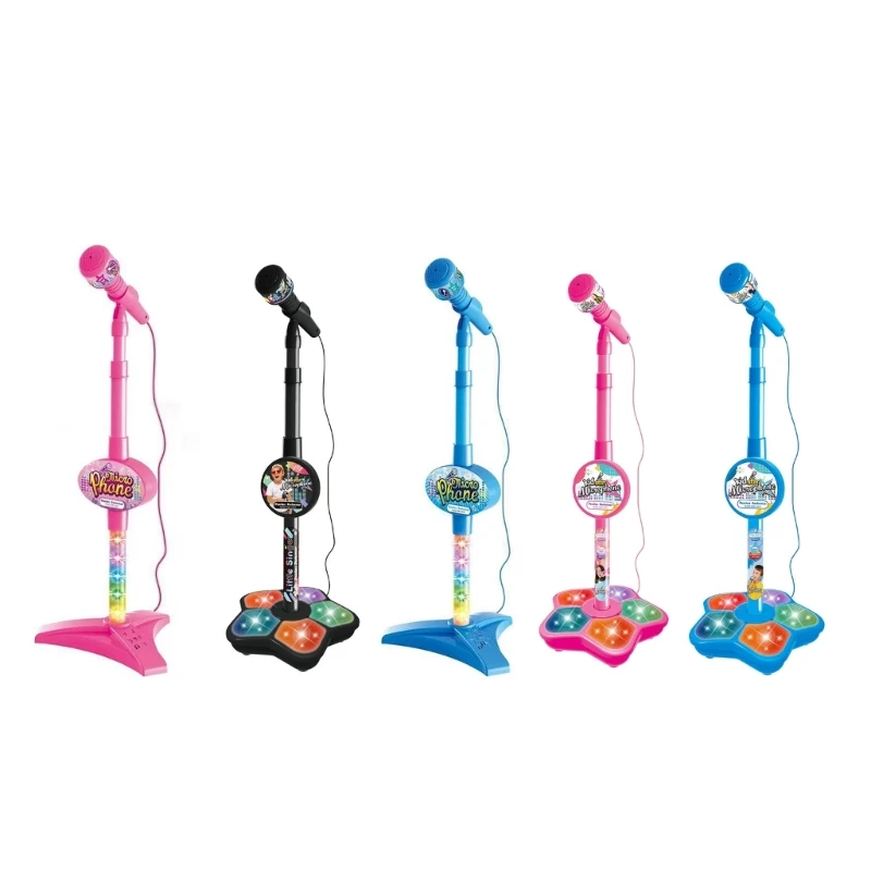 Microphone électrique pour enfants, jouet éducatif chant karaoké, cadeau amusant D5QF