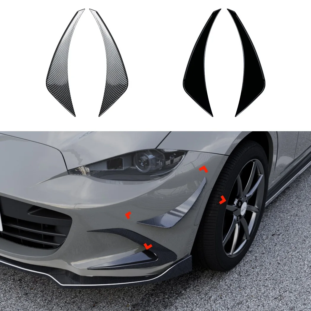 

For Mazda MX-5 ND Miata RF Club 2015-Pr Front Bumper Air Vent Cover Trim Fog Light Canards Splitter Spoiler Body Kits Tuning