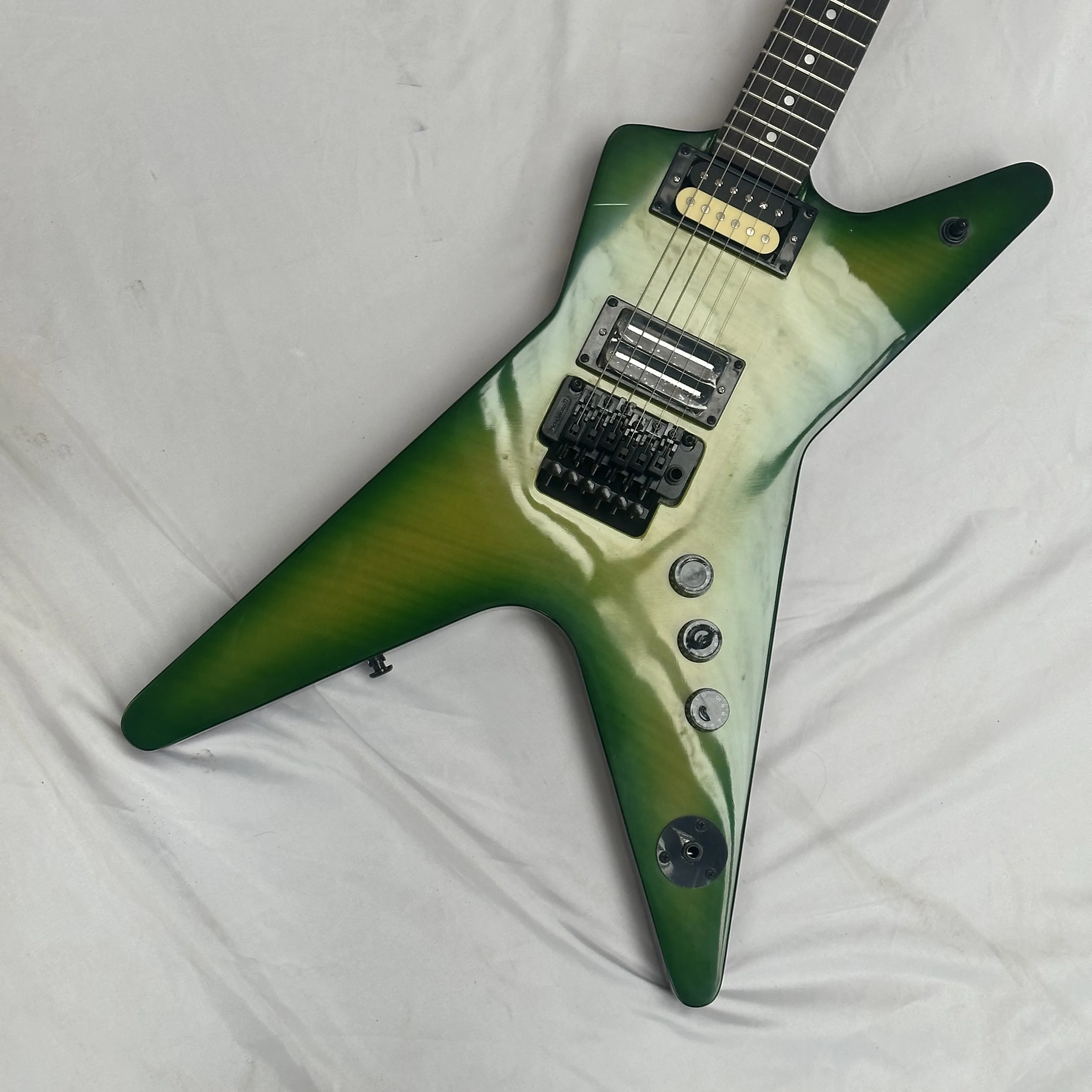 Green Dimebag Wash bur.n Electric Guitar Burst Color Solid Body Free Shipping Guitars inStock guitarra black hardware guitar