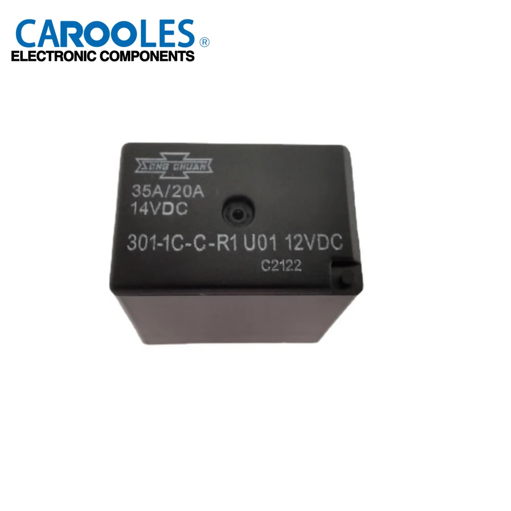 1PC 12VDC 301-1C-C-R1 U01 5 pins Automotive Relay 35A/20A 5 Feet 301-1C-S-R1 5 Pin