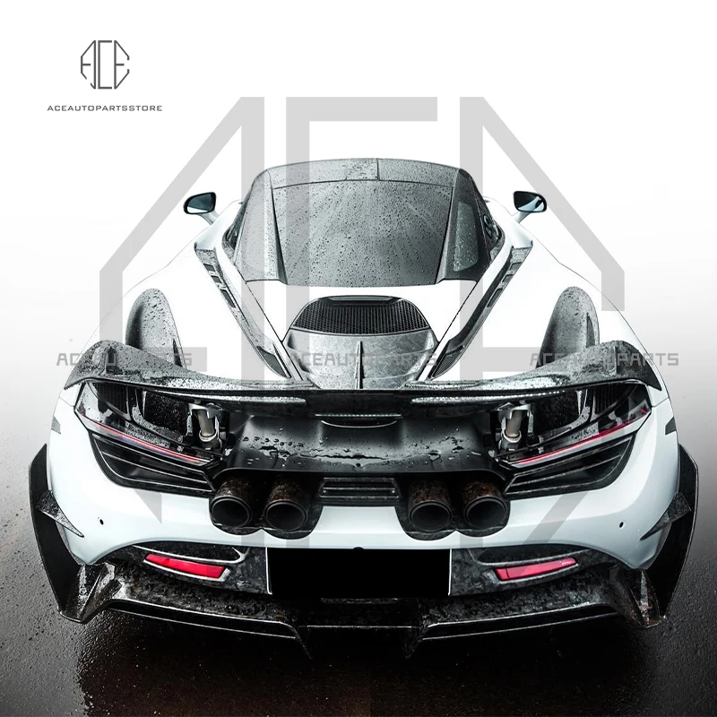 For Mclaren 720S Rear Spoiler Carbon Fiber Trunk Wing Exterior Body kit For 720S MSY Style Car Spoiler Wing Modified Parts