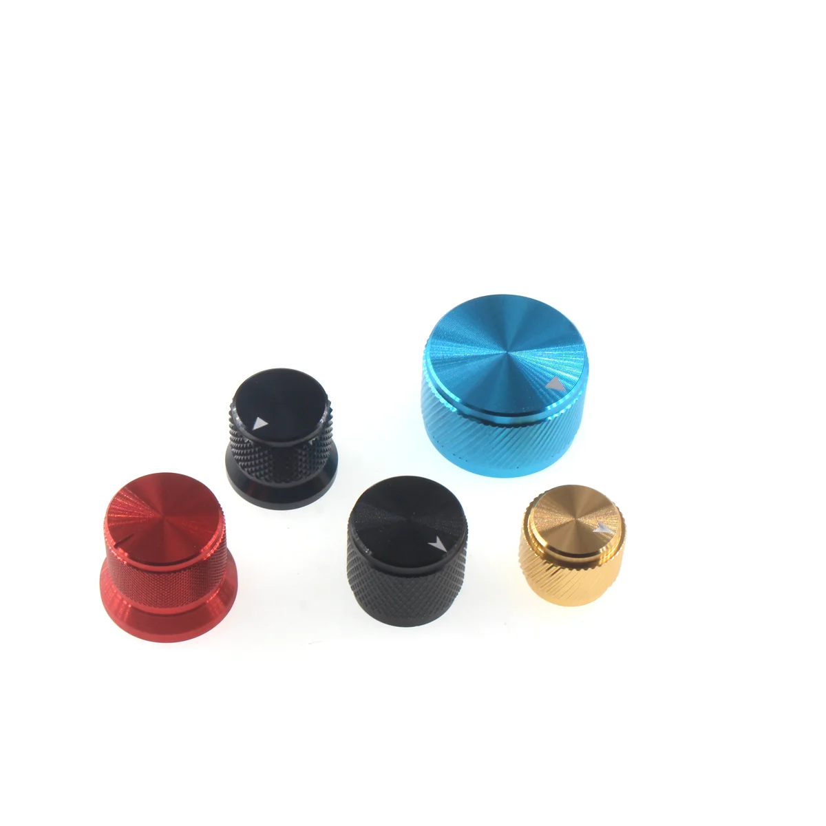 1pcs Straw hat type metal knob 6MM flower shaft potentiometer adjustment cap electronic instrument knob switch cap