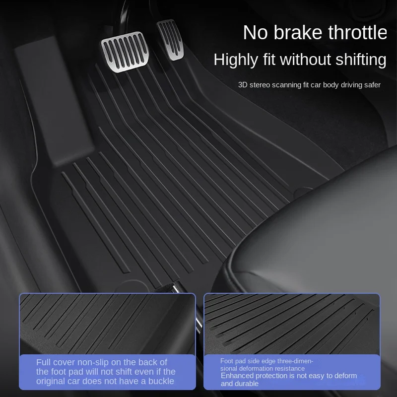 Tappetino s per Tesla Model 3/Y sinistra destra guida per tutte le stagioni rivestimenti per pavimenti impermeabili antiscivolo tappetino per auto