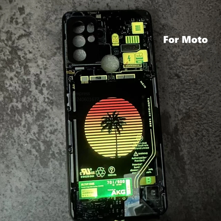 

Anime Luminous Protect Cover For Motorola Edge 50 Ultra 60 Fusion 50 Neo Pro G86 G85 G64 G54 G34 G32 G60S G60 Case LED Flash