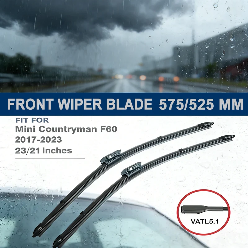 

For MINI Countryman F60 2017-2023 Front Wiper Blades 23"+21" - Car Windshield Windscreen Auto Accessories 2018 2019 2020 2021