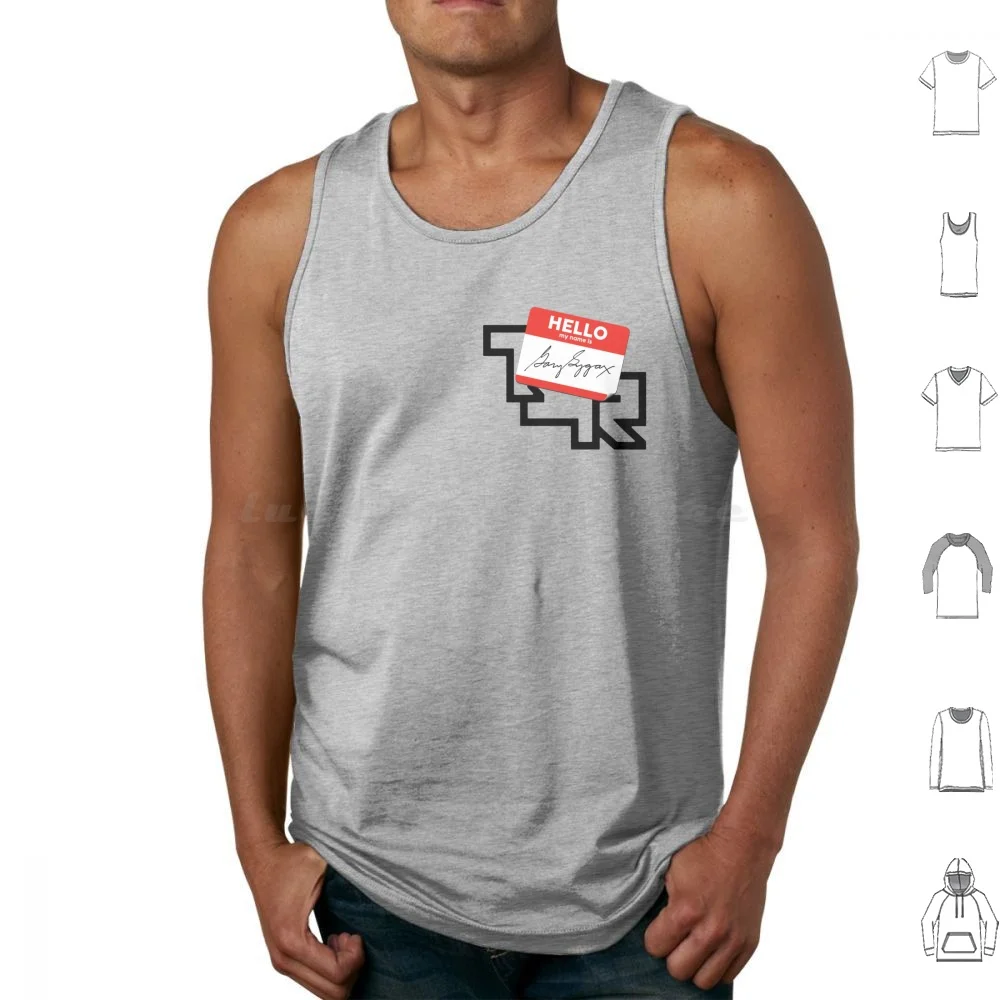 Hello My Name Is Gary Gygax-Old School And Tank Tops Print Cotton Spelljammer Dragonlance Game 80s Ravenloft And Dnd D D