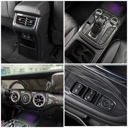 For Great Wall GWM WEY TANK 300 2022 2023 Car Styling Accessories Interior Carbon fiber Black Decoration Cover