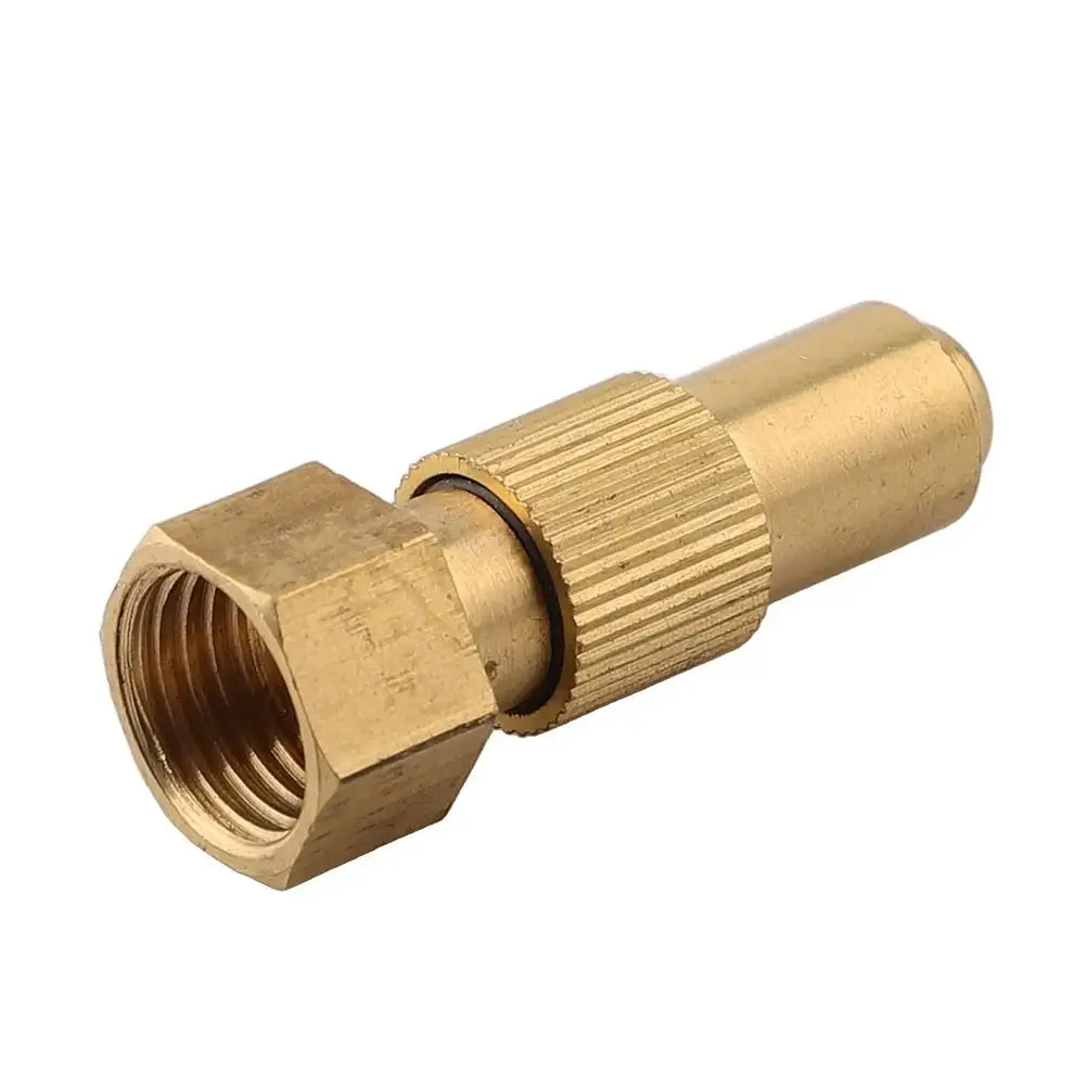 1Pcs 0.8/1.0/1.2/1.5/1.8mm Hole Agricultural Spray Nozzle Copper Pottery High Pressure Brass Nozzle Adjustable Household