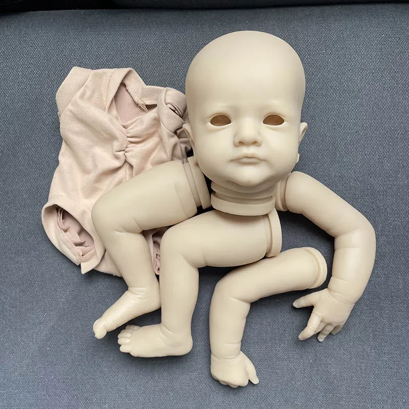 18inch With Cloth Body Random Color Eye Mila Limited Edition Reborn Doll Kit Soft Lifelike Unpainted Unfinished Doll Parts