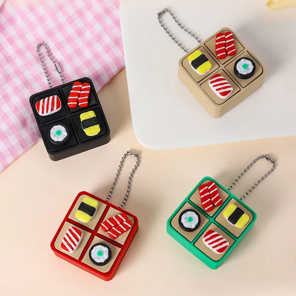 Click Button Simulated Dessert Keychain Keyboard Switche Cartoon Fingertip Button Keychain Without LED Light ABS