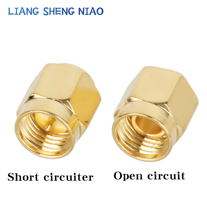 2pcs SMA open / Short circuiter Gold Plated SMA Load 6GHZ 50 Ohm sma Shorter sma Opener SMA Calibration Device SMA Connector