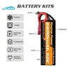 4S リポバッテリー 14.8V 6200mah ハードケース 50C T EC3 XT60 XT90 ディーンズバギーモンスタークローラー 1/8 車のトラック RC パーツ 3