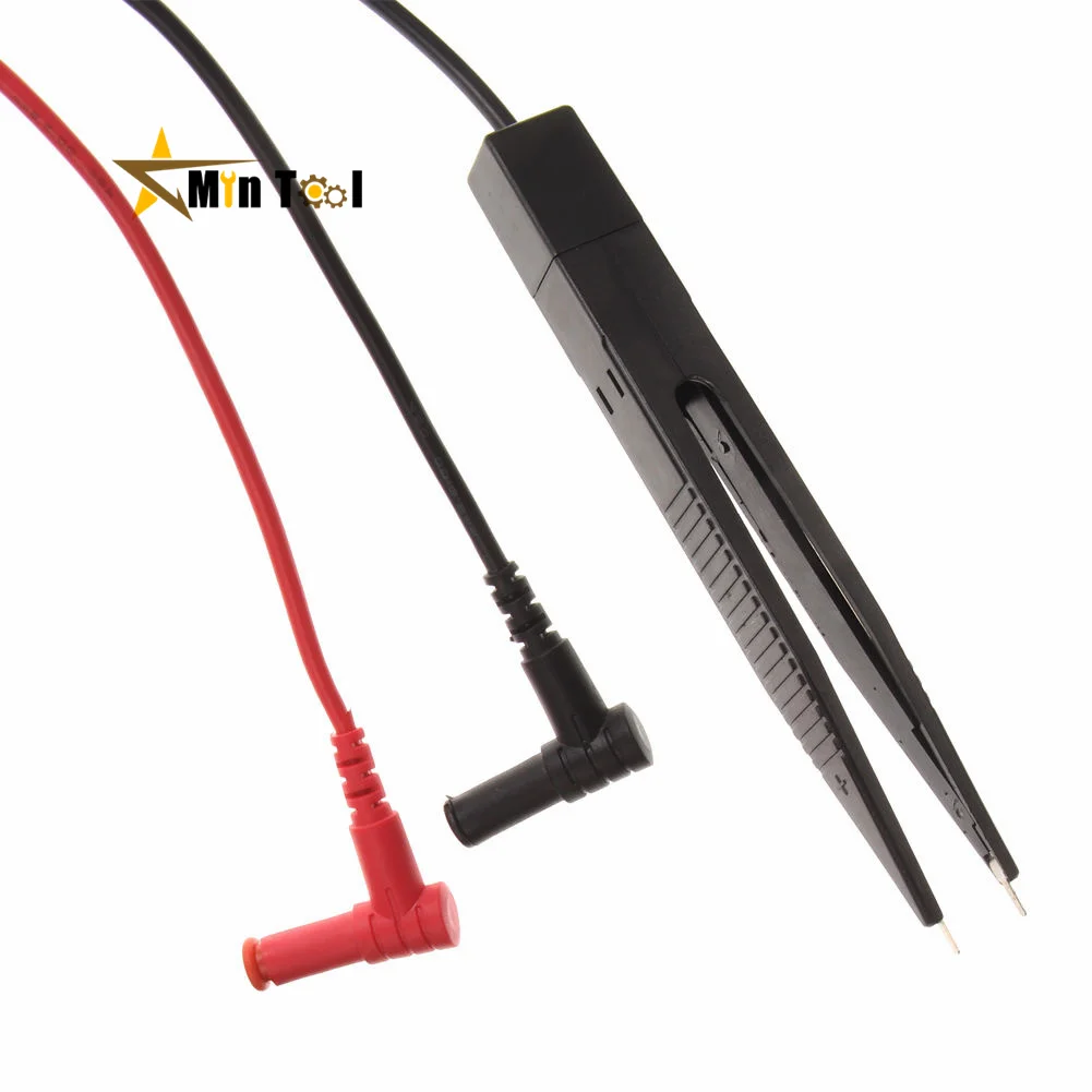Medidor Multímetro Digital Clipe de Teste Sonda de Chumbo Pinças de Resistência de Capacitor Ferramenta de Mão Smd Smt