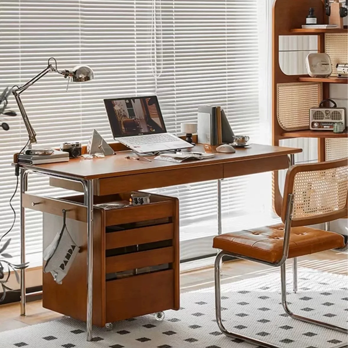 Nordic ideal solid wood desk antique study writingdesk home desktop computerdesk living room workbench