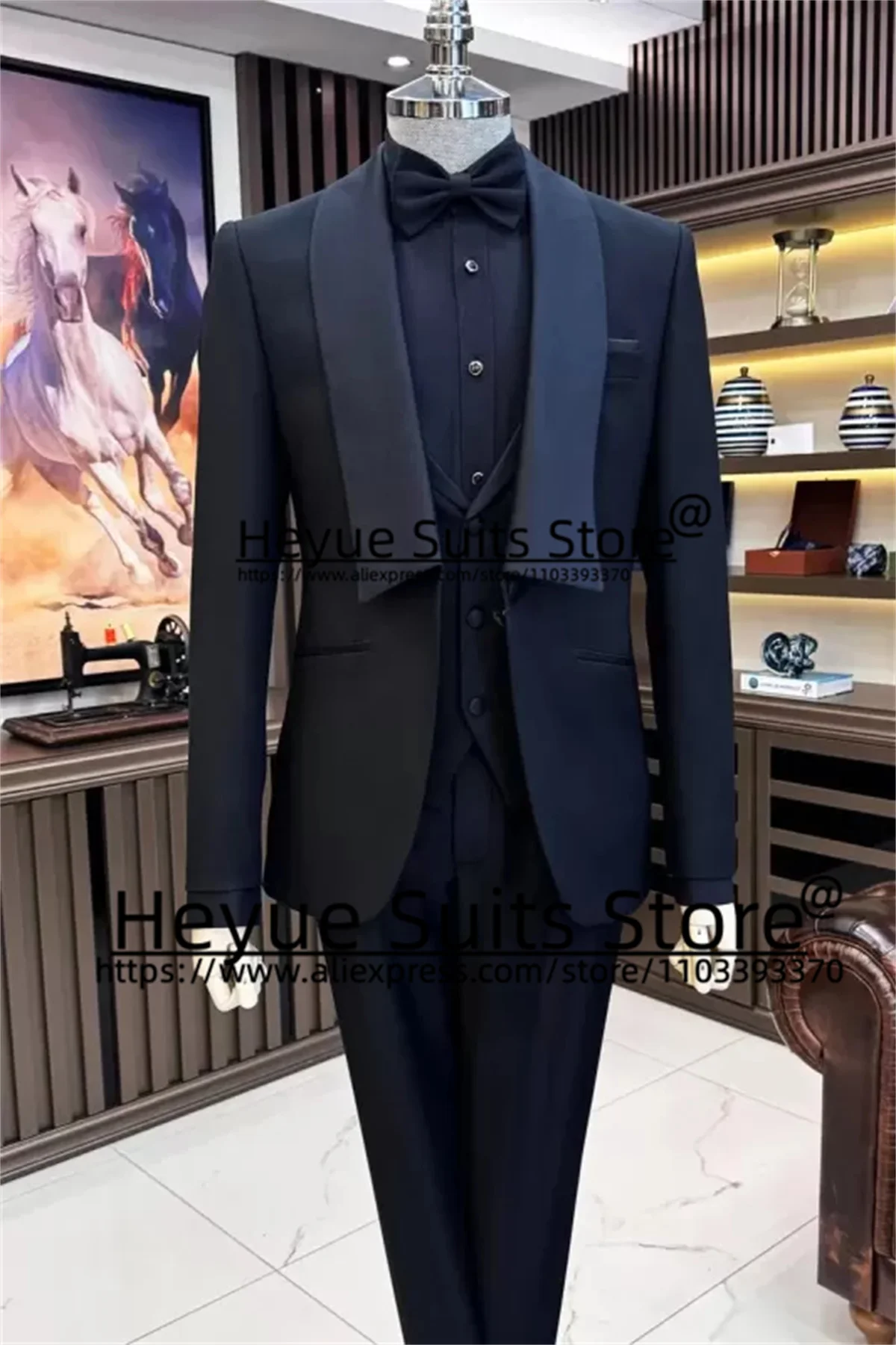 

2024New Luxuly Wedding Groom Formal Tuxedos Tailor Made Slim Fit Business 3Pieces Sets Prom Men Suits traje elegante para hombre