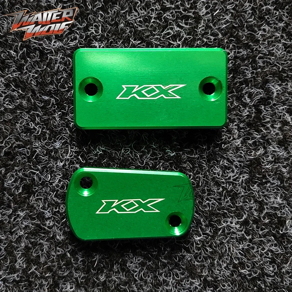 Voor Achter Remvloeistof Olie Cover Voor KAWASAKI KX 125 250 250F 450F 450 KX125 KX250 Motorfiets Accessoires Reservoir cap Motor