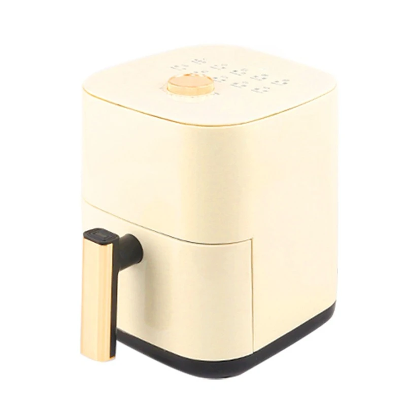 6L Large Capacity Visible Air Fryer Household Multifunctional Electric Oven White Cooking Machine For Chips Baking  Preparation