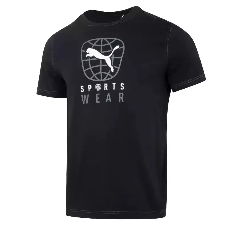 Puma official genuine men's summer style running casual short-sleeved T-shirt 682070-01
