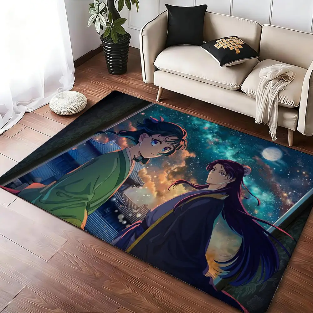 Anime The Apothecary Diaries Maomao Bodenmatte, gemütliche Flanellmatte, weich, dick, rutschfest, für Wohnzimmer, Schlafzimmer, Küche, Dekoration, Teppiche