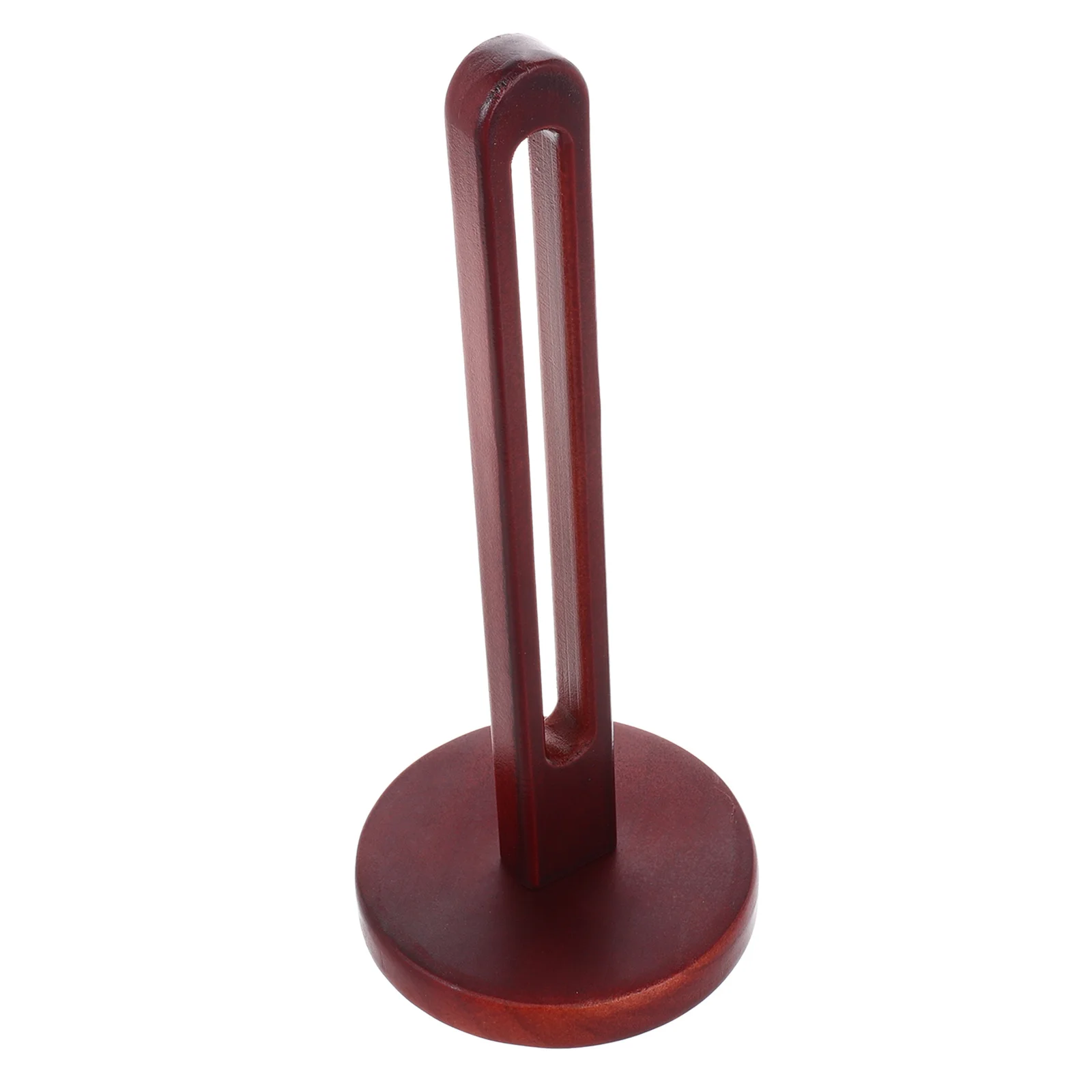 

Wooden Paper Towel Holder Solid Wood Stand Up Paper Towel Organizer Space Saving Kitchen Bathroom Storage Rack Modern Design